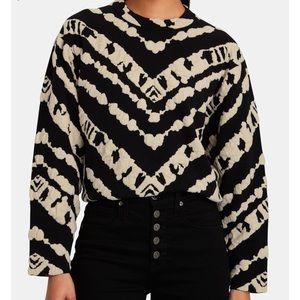 PROENZA SCHOULER WHITE LABEL
Abstract Jacquard Sweater sz med black $495 retail